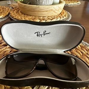 RayBan Blaze Wayfarer Sunglasses RB4440-N tortoise brown like new no scratches